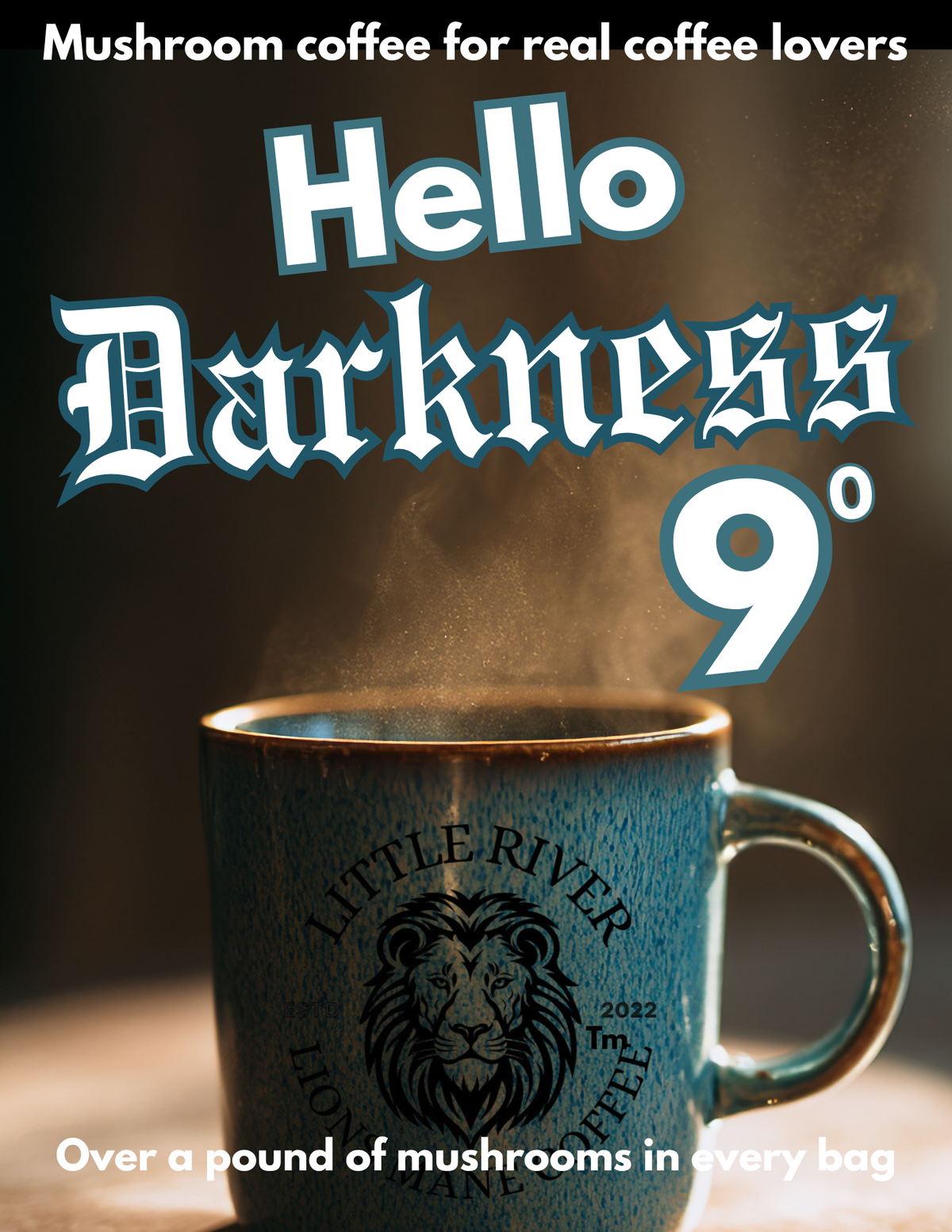 Hello Darkness Lions Mane Mushroom Coffee